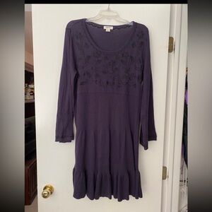 Style & Co. Long Sleeve Purple Dress. XL